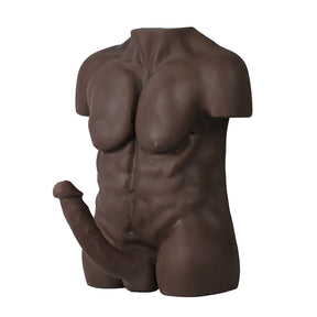John-14LB Strong Muscle Male Torso Sex Doll With 8″ Dildo